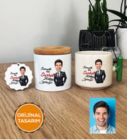 Kişiye Özel Karikatürlü Kolay Yetişmiyor Hediye Seti T Kupa, Kalemlik, Anahtarlık Erkek Sevgiliye Abiye Babaya Doğum Günü Hediyesi (Yeşil)