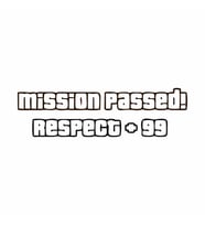 Mission Passed Respect +99 Araba Stickeri siyah 15x5 CM (Siyah)