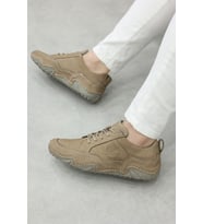 Hakiki Deri  Erkek Casual Ayakkabı 127MA325-S (Vizon)