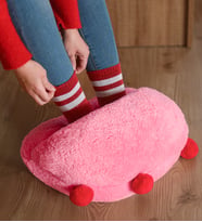 Peluş Ayak Isıtıcısı,panduf,terlik (Pembe)