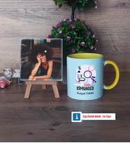 Kimyager Fotoğraflı Dekoratif Taş, Kupa Bardak Beyaz Hediye (Model 7)