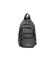 M 1022 Mega Bag Unisex Göğüs Çapraz Çanta, Body Bag (Gri)