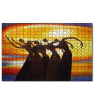 Cakapuzzle Dans Eden Afrikalı Kadınlar Puzzle Yapboz MDF (Ahşap) (500 Parça)