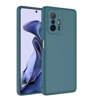 Xiaomi Mi 11T 5G Kılıf Özel Orijinal Lansman Serisi, İçi Kadife, Pürüzsüz Yumuşak ve Mat TPU Silikon (Koyu Yeşil)