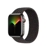 Apple Watch 38mm KRD-32 XSmall Hasır Örgü Dizayn Kordon Kordon (Karışık)