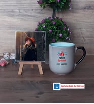 İngilizce Öğretmeni Fotoğraflı Dekoratif Taş, Kupa Bardak Beyaz Hediye Öğretmenler Günü Hediyesi (Model 10)