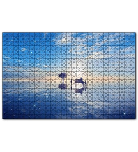 Cakapuzzle Fantastik Ortam Piyanist ve Kemancı Kız  Puzzle Yapboz MDF (Ahşap) (1000 Parça)