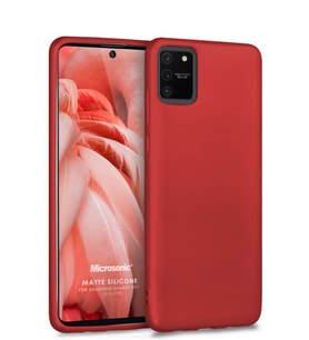 Microsonic Matte Silicone Samsung Galaxy S10 Lite Kılıf (Kırmızı)
