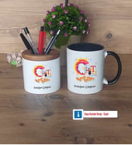 Grafiker Kalemlik, Kupa Bardak T Kişiye Özel Hediye (Model 12)