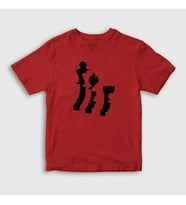 Presmono Unisex Çocuk Beyaz Pieces Chess Satranç T-Shirt 337880tt (Kırmızı)
