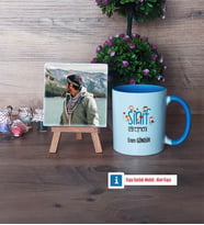 Erkek Sınıf Öğretmenine Hediye Fotoğraflı Dekoratif Taş, Kupa Bardak Beyaz Hediye Öğretmenler Günü Hediyesi (Model 4)