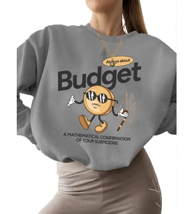 Sweatshirt erkek bisiklet yaka Bej Sweatshirt unisex 3 iplik şardonlu kalın kadın Bütçe Baskılı (Gri)