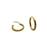 Çelik Halka Küpe (Gold)