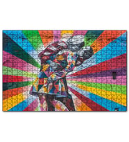 Cakapuzzle Öpüşen Denizci ve Sevgilisi Duvar Boyama  Puzzle Yapboz MDF (Ahşap) (1000 Parça)