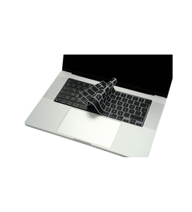 McStorey Macbook Air Pro M1-M2 ile Uyumlu Klavye Koruyucu A2681 A2442 A2485 A2780 Türkçe Baskı (Siyah)