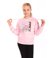 Toontoy Kız Çocuk Baskılı Sweatshirt (Açık Pembe)