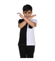 Toontoy Erkek Çocuk Cepli Arka Baskılı Tişört (Siyah)
