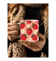 Meyve Baskılı 3D Tasarım Seramik Kupa Mug - Hediyelik Kupa Bardak - Meyve Çeşitleri (02)