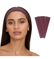 3'lü Spor Kadın Erkek Saç Bantları, Elastik Kaymaz İnce Ter Emici Esnek Genç Saç Bandı Bandana, Kadın Makyaj Yüz Yıkama Koşu Dans Fitness Yoga Pilates Bisiklet İçin Saç Bandı Taç, Kadın & Erkek Pamuk Atletik Egzersiz Ter Bandı Düz Renk Kafa Bandı (Vişne Ç