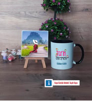 Tarih Öğretmeni Fotoğraflı Dekoratif Taş, Kupa Bardak Beyaz Hediye (Model 11)