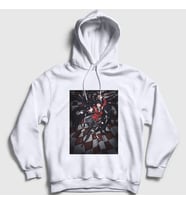 Presmono Unisex Beyaz Yumeko V2 Anime kakegurui Kapüşonlu Sweatshirt 240320tt (Beyaz)