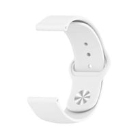 Oppo Watch 46mm 22mm Soft Silikon Kordon + Metal Kordon Dönüştürücü (Beyaz)