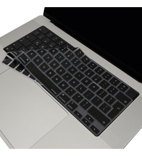 Macbook Air Pro Klavye Kılıfı UK(EU) İngilizce M1-M2-M3 A2681 A2941 A2442 A2485 A2992 A2991 (Renksiz)