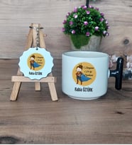 Kadın Öğretmene Hediye Hediye Seti Kupa Bardak T Kulplu ve Anahtarlık Öğretmenler Günü Hediyesi (Model 6)