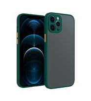 iPhone 12 Pro 6.1inç Kamera Korumalı Premium Silikon Kılıf (Yeşil)