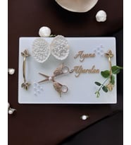 Adore Gold Söz Tepsisi (Kırmızı)