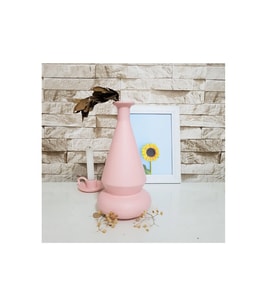 Livava Solfej Seramik Vazo, 27X14 (Pembe)