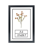 A4 21X29.7 CM Fotoğraf Çerçevesi Modern Ofis Sanat Ev Home Ofis Dekoratif Çerçeveler Ev Oturma Odası Salon Dekorasyon Resim Çerçeveleri Diploma Belge Sertifika Çerçeveleri (Siyah)