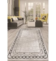 Dijital Kaymaz Taban Yıkanabilir Modern Renkli Salon Halısı Mutfak Halısı Yolluk ND-HT-899 (Gri)
