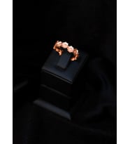 925 AYAR GÜMÜŞ SIRALI PAPATYA YÜZÜK (Rose)