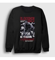 Presmono Unisex Beyaz Experiment Ufc Mma Güreş Aleksandr Karelin Sweatshirt 497268tt (Siyah)