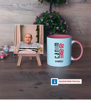 Dedeye Hediye Fotoğraflı Dekoratif Taş, Kupa Bardak Beyaz Hediye (Model 6)