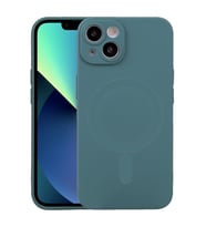 ALLY iPhone 14 Plus 6.7inç Liquid Silica Magsafe Uyumlu Silikon Kılıf (Yeşil)