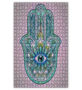 Cakapuzzle Fatma Ana El Görseli Puzzle Yapboz MDF (Ahşap) (500 Parça)