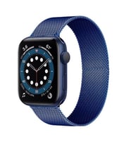 Apple Watch 10/11 42mm-38/40/41mm Kordon Milano Loop Metal Kordon 2/3/4/5/6/se/7 (Lacivert)
