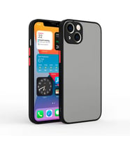 iPhone 13 6.1inç Kamera Korumalı Premium Silikon Kılıf (Siyah)