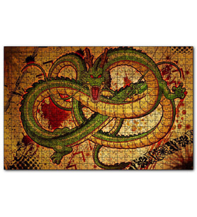 Cakapuzzle Çince Mitoloji Yılan Shenron Görseli  Puzzle Yapboz MDF (Ahşap) (1000 Parça)