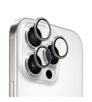 Microsonic Apple iPhone 16 Pro Max Tekli Kamera Lens Koruma Camı Siyah (Koyu Gri)