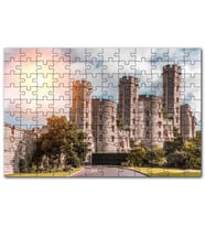 Cakapuzzle Avrupa Soylu Malikanesi ve Bulutlu Gökler Puzzle Yapboz MDF (Ahşap) (500 Parça)