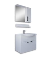Teta Home Eko 65 Cm Mdf Banyo Dolabı Seti (Beyaz)