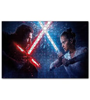 Cakapuzzle  Starwars Rey Vs Kylo Ren  Puzzle Yapboz MDF (Ahşap) (255 Parça)