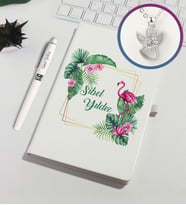 Kişiye Özel Defter Kalem Set 93129 (Mercan)