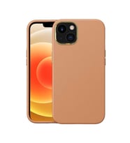 Uyumlu Model Apple iPhone 13 Kılıf Deri Natura Kapak (KAHVE)