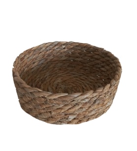 Hasır Örgü Çok Amaçlı Sepet 24 Cm (Kahverengi Açık)