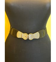 ÇELİK TOKALI LASTİKLİ KADIN KEMER 70X4 CM (Siyah)