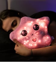 Uyku Arkadaşım Ledli Yıldız Yastık (Pembe)